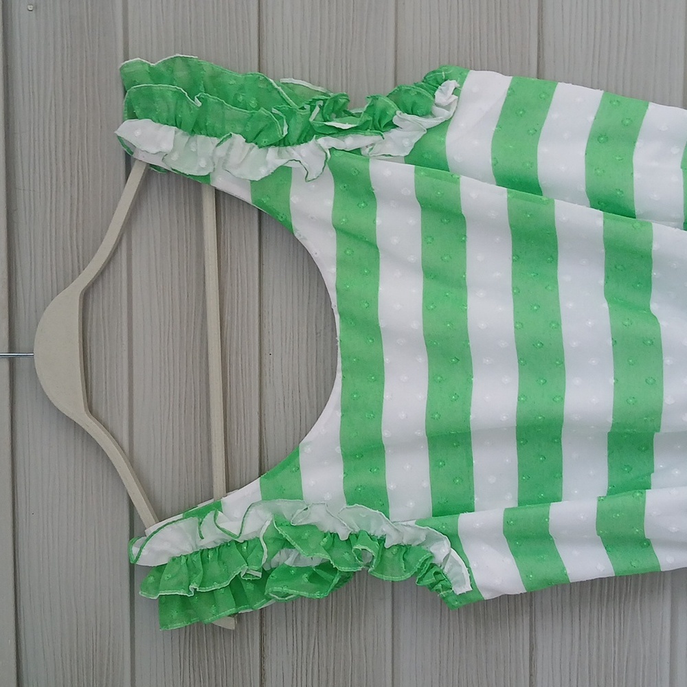 Lilly Pulitzer Danna Awning Striped Green and White Dress - Picture 3 of 8